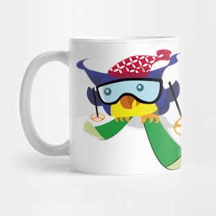 Cute little owl skiing Mug